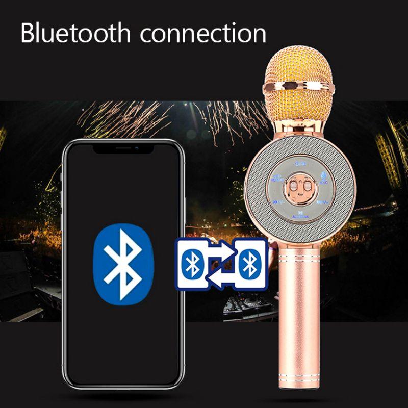 bluetooth microphone for home KTV with inner speaker player