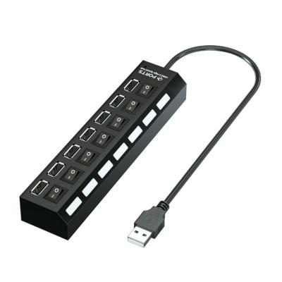 USB2.0 to 7 USB2.0 with swithes and LED indicator factory for export